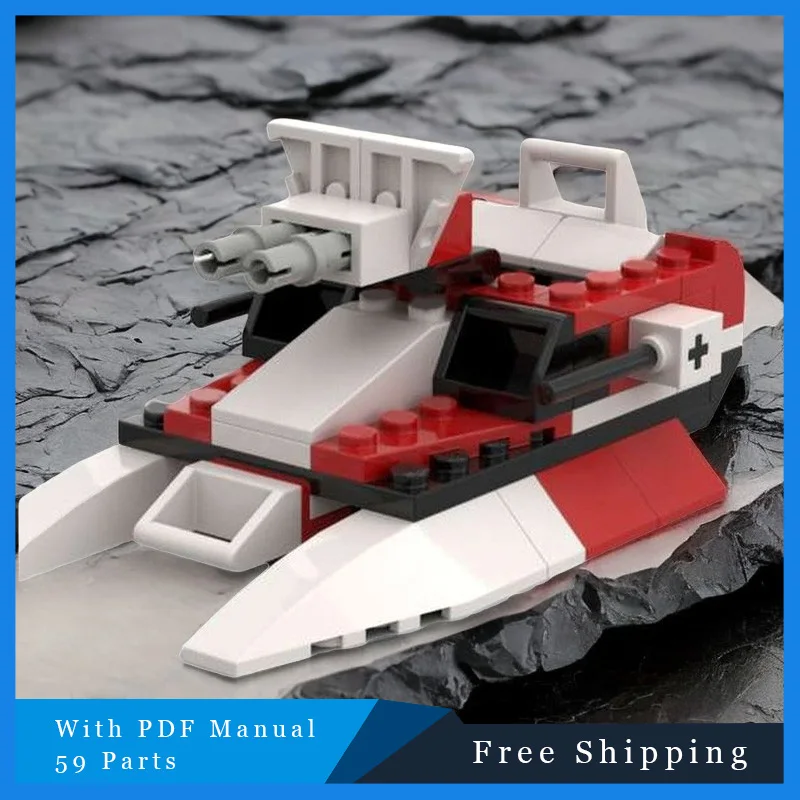 

59 Parts Star Battle Series Mini Red Cool Tank Technical Building Blocks Model Educational DIY Assembly Toys Kids Birthday Gifts