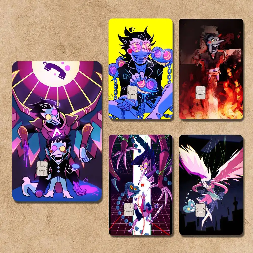 

Game D-Deltarune Spamton Credit Card Skin Stickers For Bank Card Bus Metro Card Sticker Waterproof Women Gift