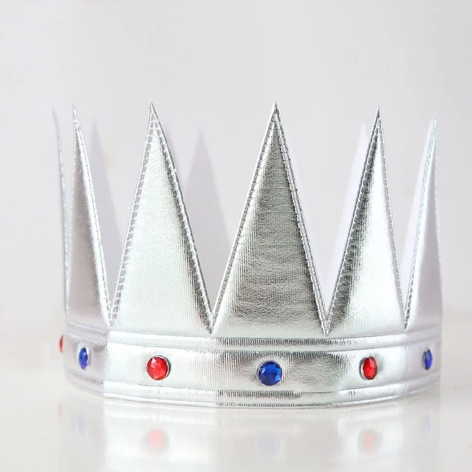 Kids Birthday Crown Children Party Cloth Headband Girls Christmas Elastic Photoshoot Props Baby One Year Old Photography Outfits