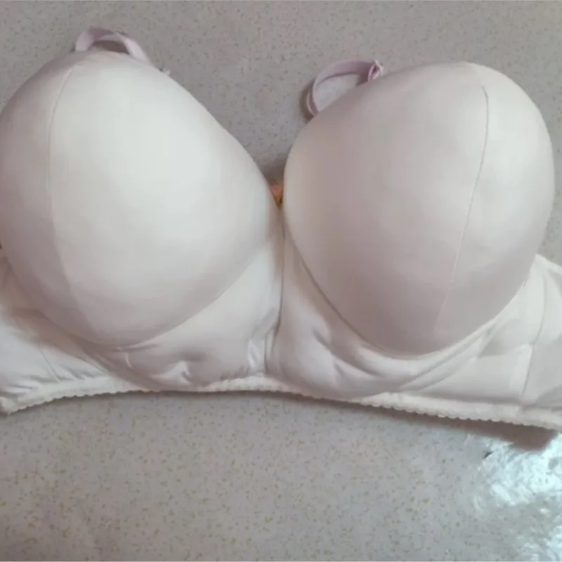 Handmade Plus Size Cotton Man's Bra Top Cross-dressing Cosplay Thick Filled Cotton Soft Fluffy Lingerie Club Party Sexy Clothing