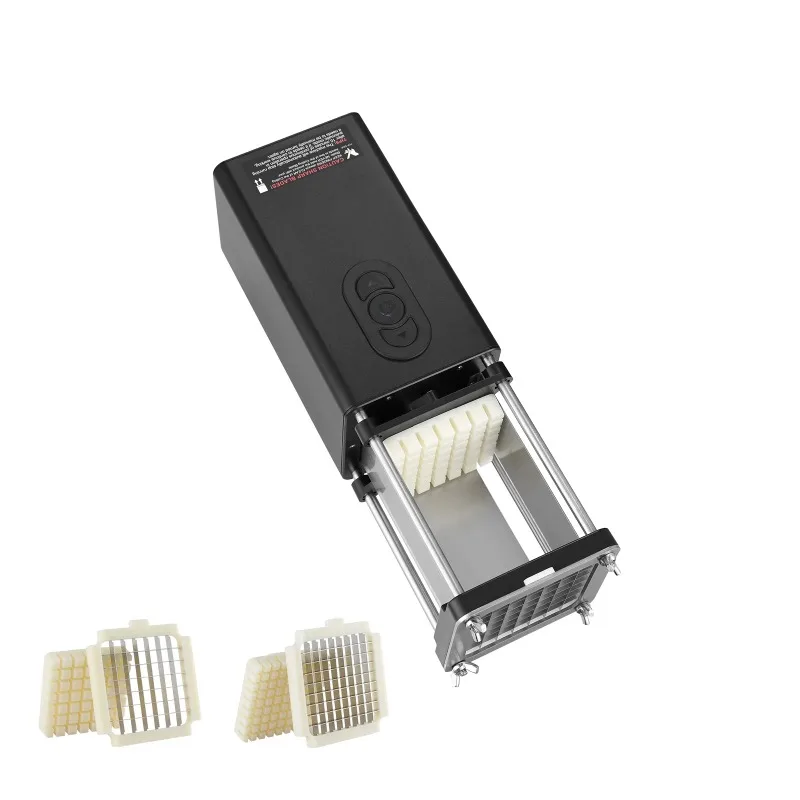 

Powered Potato Dicer, French Fry Maker with 1/2-Inch and 3/8-Inch Durable Stainless Steel Blades, Potato Chopping Device