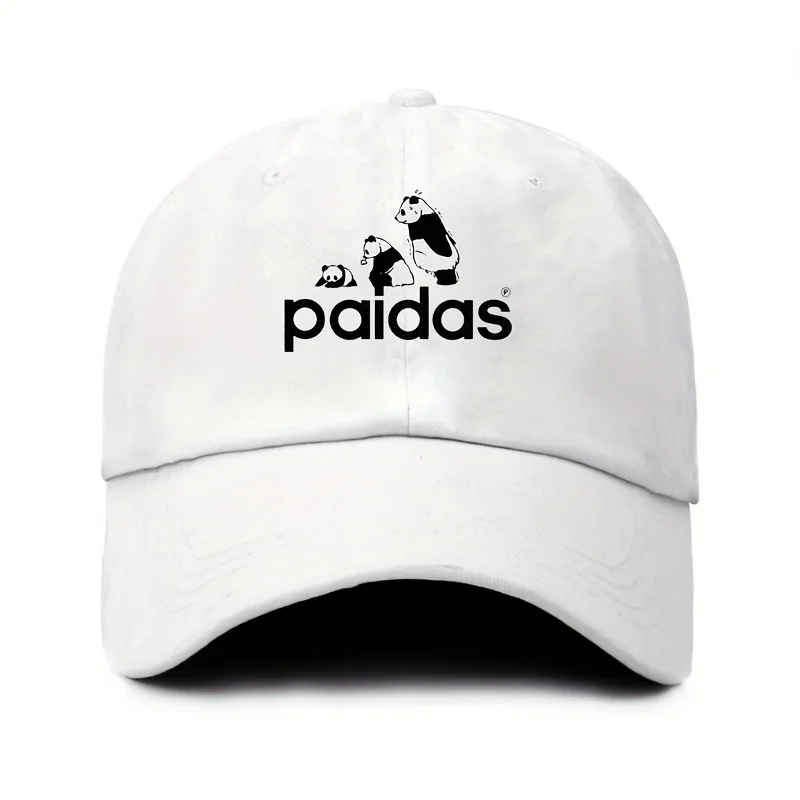 A Stylish Panda Print Women's Baseball Cap, Made of Lightweight, Soft, Comfortable, and Breathable Fabric. Features a Non-stretc