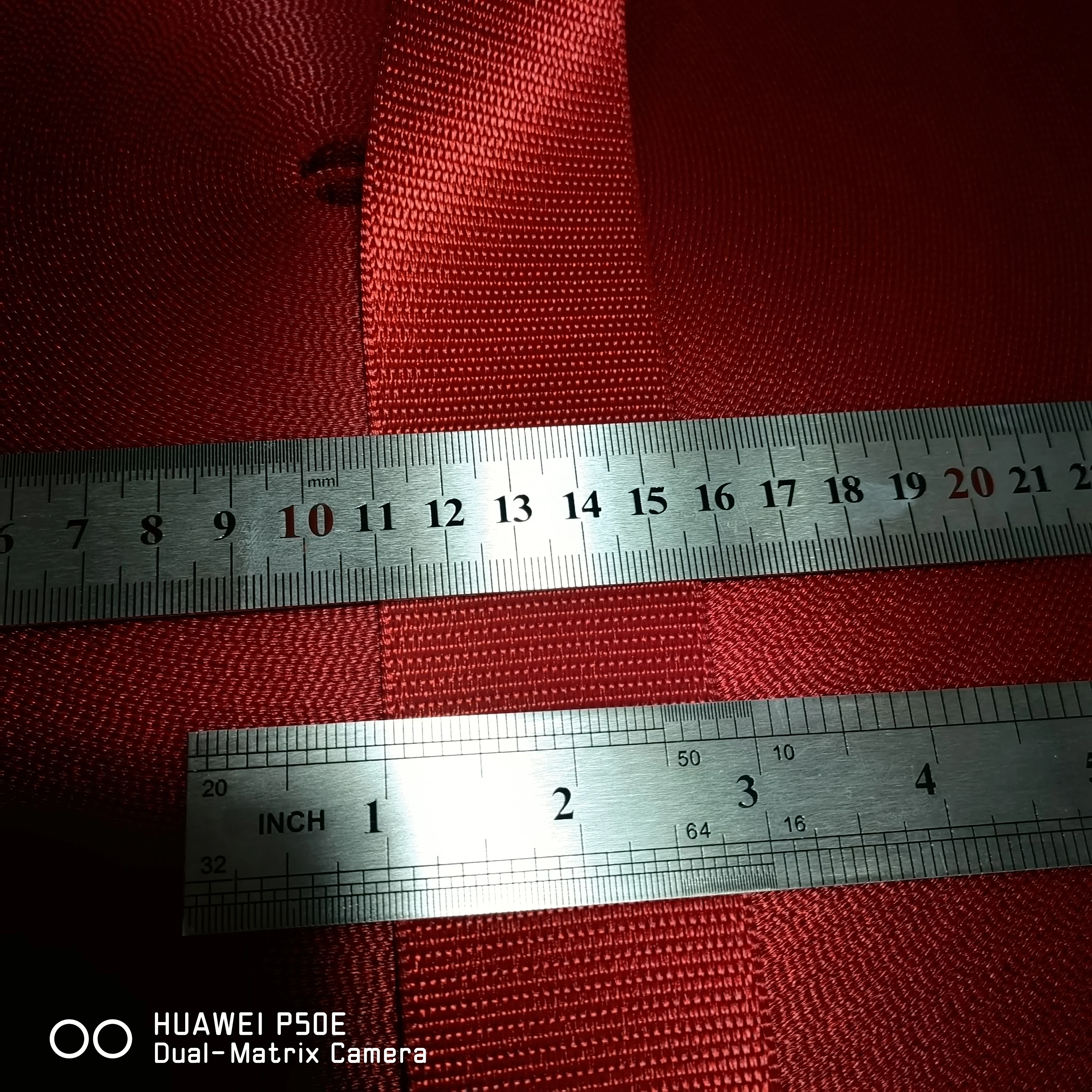 JOORMOM 3-30M AMG Red Car Seat Belt European Lock Edge Fishline Car Modification High Strength Polyester Car Seat Belt Webbing
