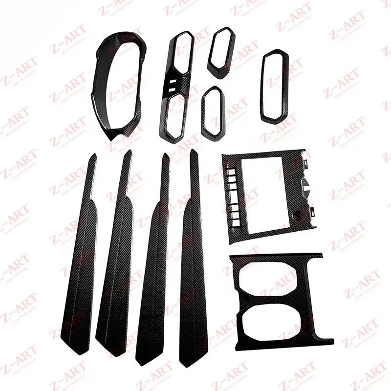 2019+ Dry Carbon Fiber Interior Trim Kit for URUS Prepreg Carbon Fiber Dashboard Cover for  URUS