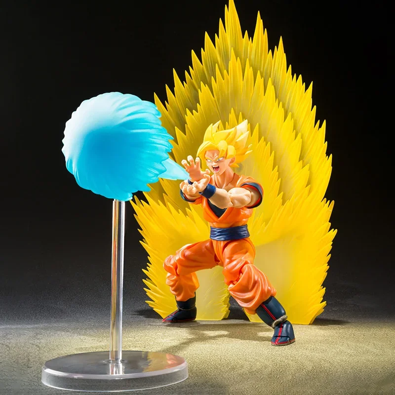 

В наличии оригинальный Bandai S.H.Figuarts Super Saiyan Son Goku набор деталей с эффектом мгновенной передачи Kamehameha Dragon Ball Z игрушки