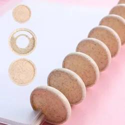Eco-friendly Mushroom Hole Notebook Binder Plastic Disc 35MM/28MM/24MM Notebook Loose-leaf Plastic Ring Disc Planner Ring Binder
