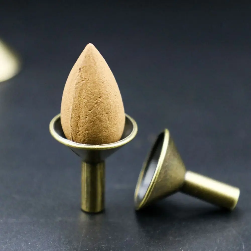 Alloy Craft Backflow Incense Holder Small Antique Mini Incense Holder Handicraft Backflow Fragrance Base Office