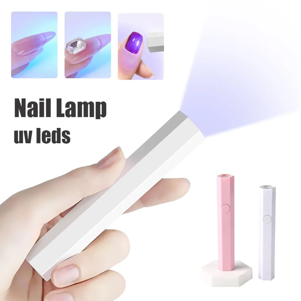 YIKOOLIN Portable Electricity Nail Drying Lamp Uv Led Lamp For Gel Nails Polish Flashlight Nail Dryer Manicure Nail Art Tools