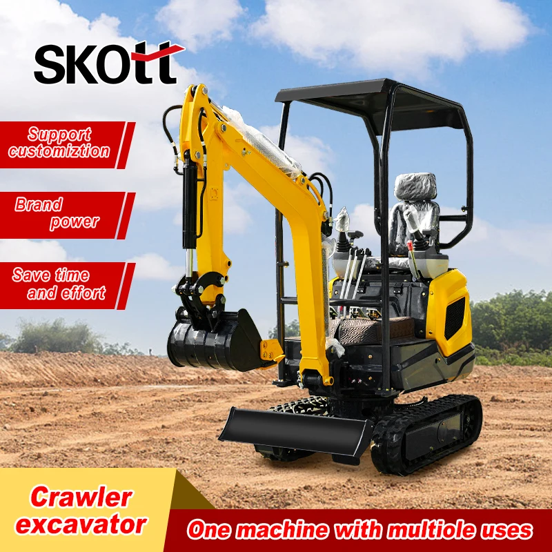 

Индивидуальный микроэкскаватор 1,2 тонны, сертифицированный CE | Быстрая доставка по всему миру | Качели с нулевым хвостом, резиновая гусеница для плотных помещений