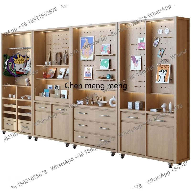 

Standing Cabinet Outdoor Camping Supplies Bookstore Wall Cabinet Travel Products Display Cabinet Product Display Rack