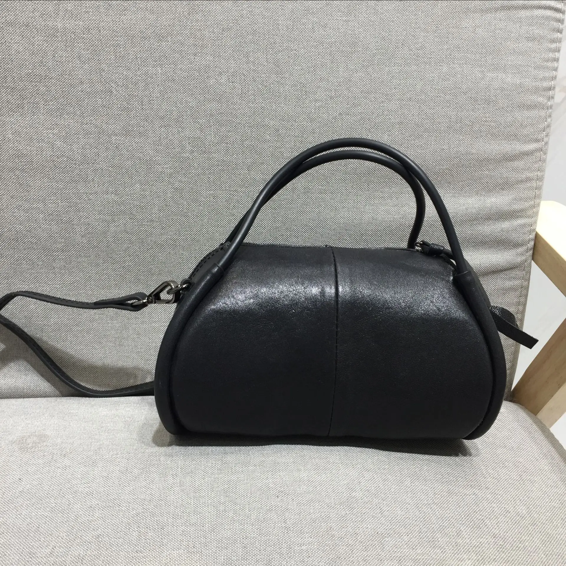 Vintage Classic Leather Top Layer Cowhide Hand Casual Women's Shoulder Crossbody Bag Women's Designer Luxury Messenge Bag