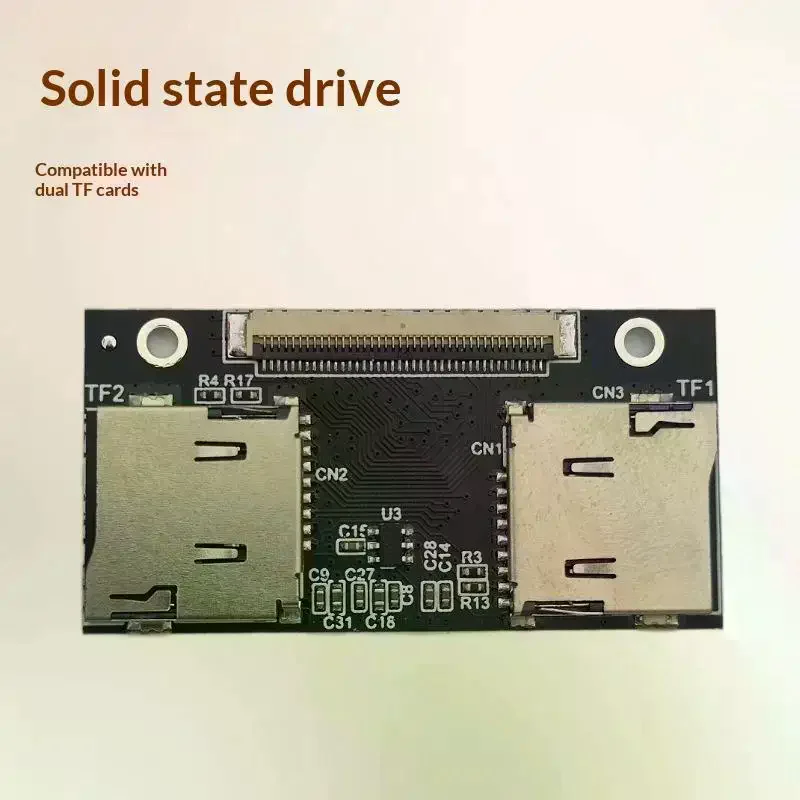 2 Dual TF Card To CE Adapter Card For 3 4 5 6 7Th Classic Video Industrial PC Recorder Driving Device NAS Perfectly X86