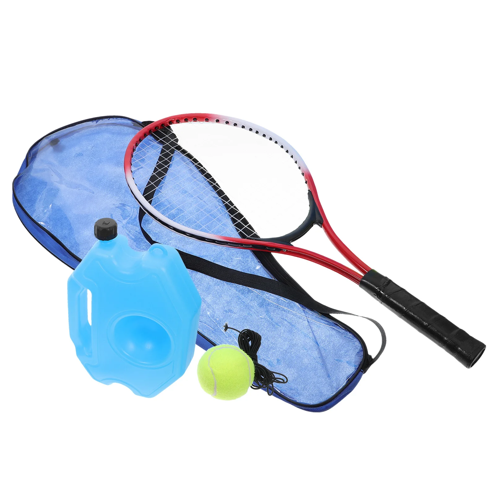 

1Set Tennis Trainer Rebound Ball String Training Equipment Iron Carbon Fiber Durable Practice Kit Indoor Outdoor for