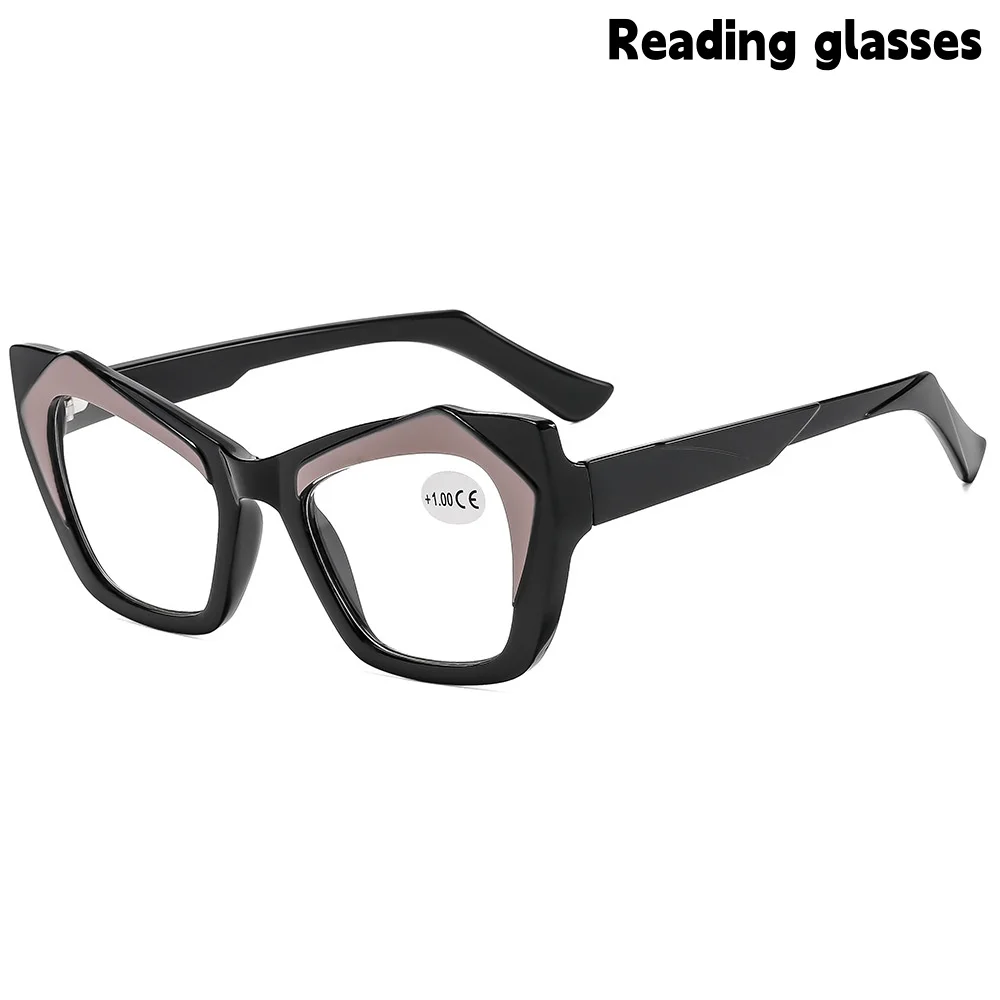 European and American Style Irregular-Shaped Cat-Eye Reading Glasses for Women, Middle-Aged and Elderly Reading Glasses