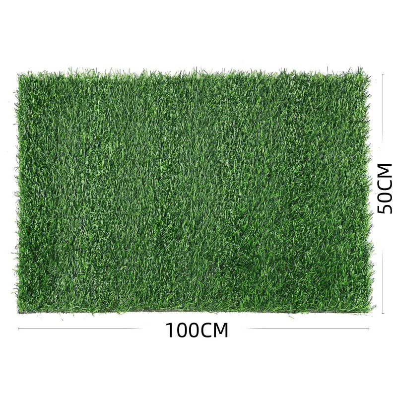 non slip artificial grass door mat black turf outdoor rug fake grass foot mat front entrance decor waterproof carpet - view 3