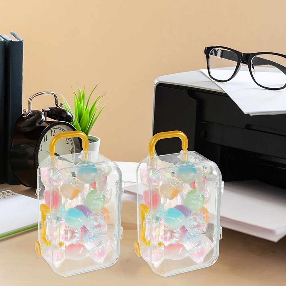 

24pcs Suitcase Trolley Boxes Mini Bridal Shower Decorations Party Favor Wedding Supply Stable Material Creative Design