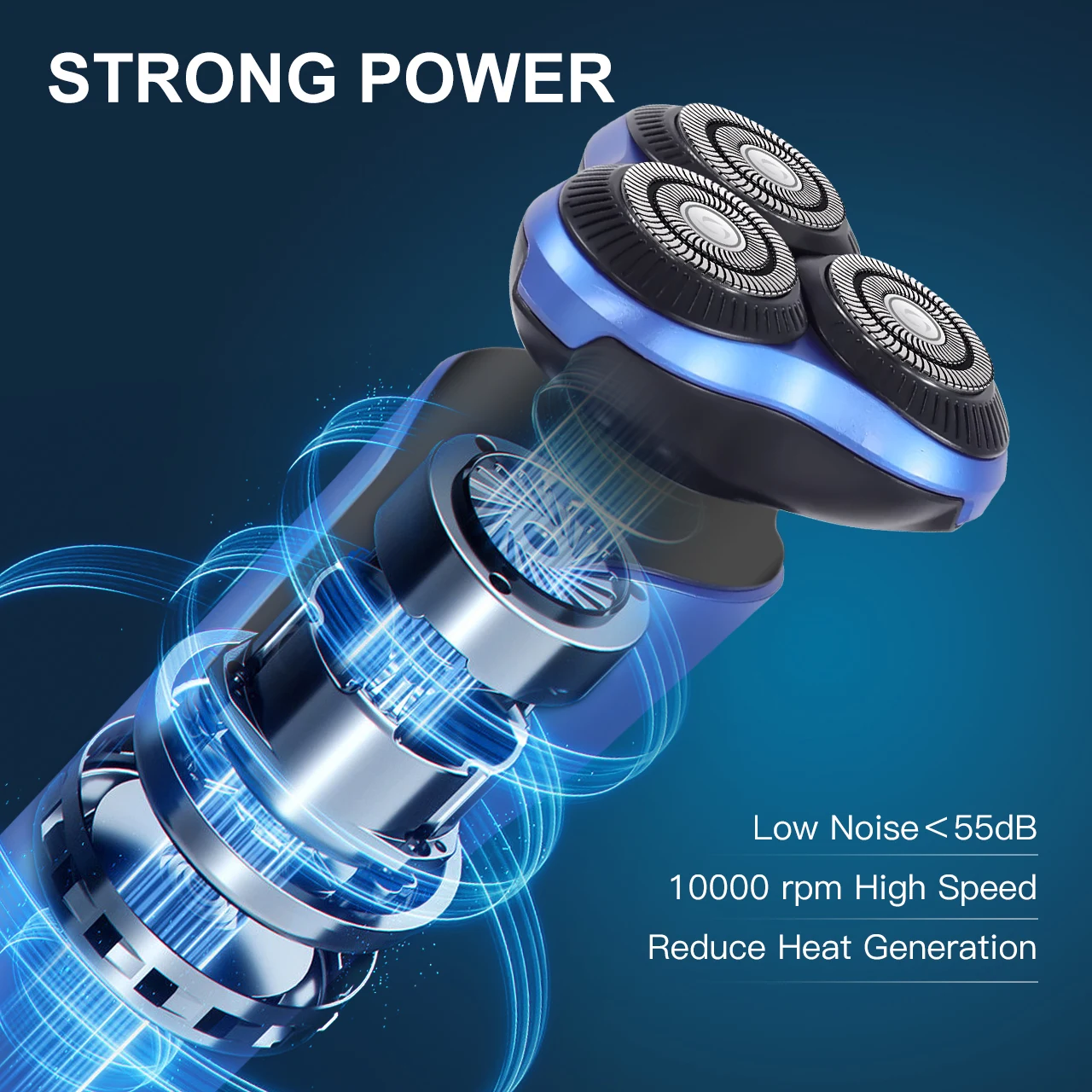 Electric Shaver for Men New 3-Blade Portable Professional Home Use Shaving Razor with Ergonomic Handle Ultra-Smooth Performance