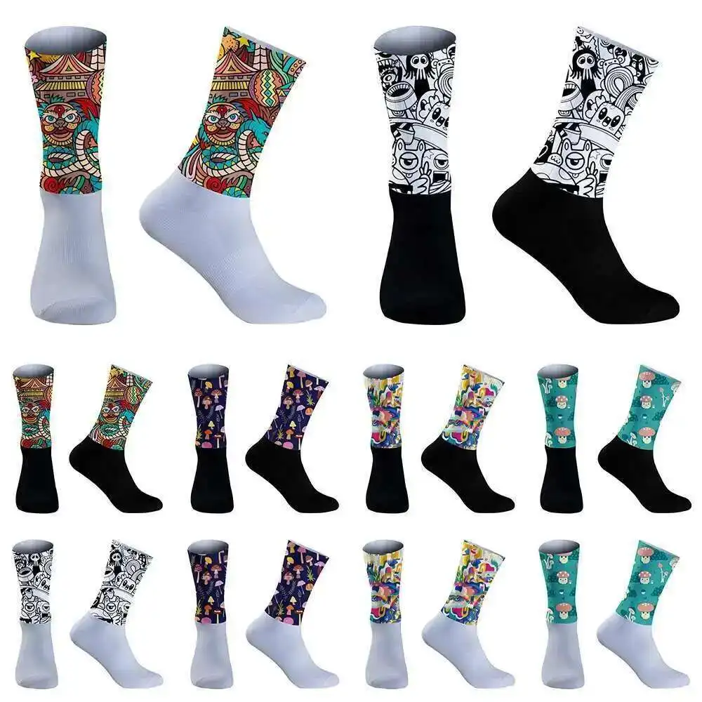 

Cool Breathable Non-slip Silicone Cycling Socks 2024 New Pro Aero Sports Bike Socks
