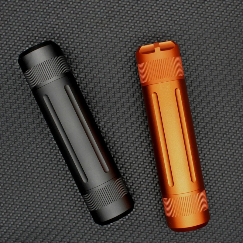 Aluminum Alloy Airtight Pill Container Bottle Portable Outdoor EDC Single Chamber Capsule Holder Waterproof Medicine Case Box