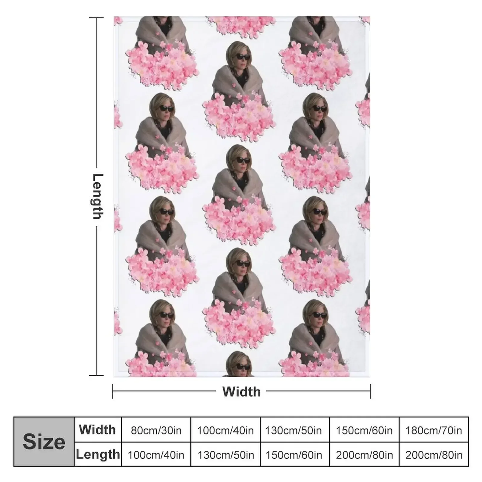 Christine Baranski Pink Floral Throw Blanket Sofas Decorative Sofa Picnic Sofa Quilt Blankets