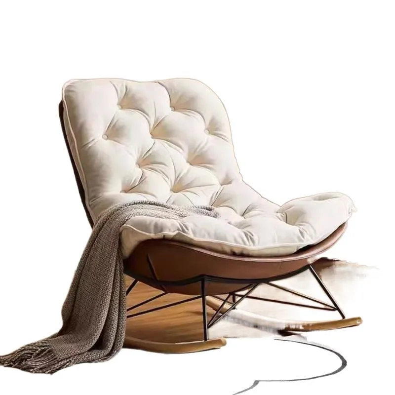 

Living room rocking chair light luxury balcony happy chair home leisure adult recliner single sofa chair lazy recliner