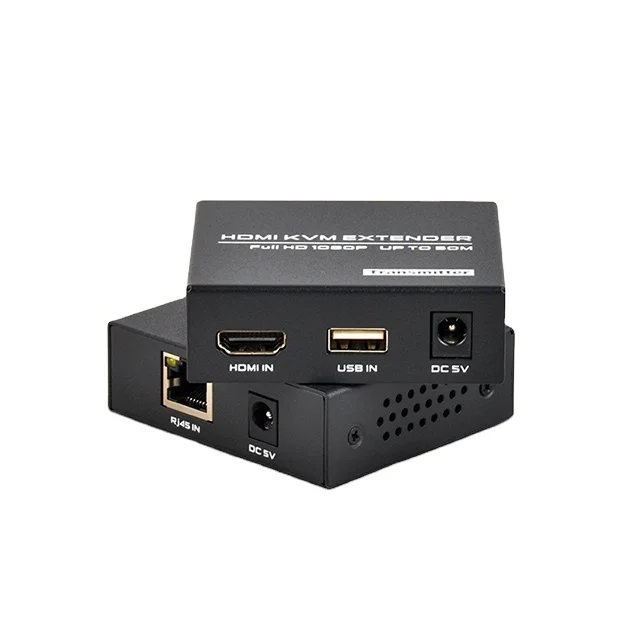 FJ-HKV50 FJGEAR Plug and Play 50M HDMI KVM Extender Support IP IR up to 50 Meters HDMI KVM Extender Full HD 1920*1080/60Hz