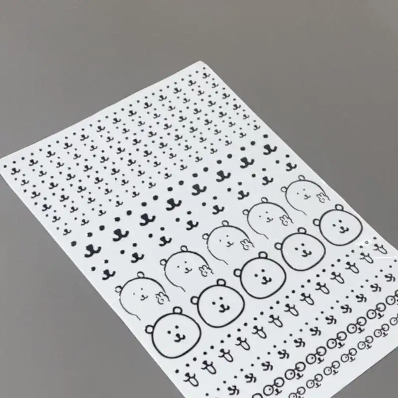 Simpatico orso cartone animato adesivo piatto decorazione adesivo tazza d'acqua decorazione computer può essere utilizzata per attaccare la scatola di immagazzinaggio dei mobili