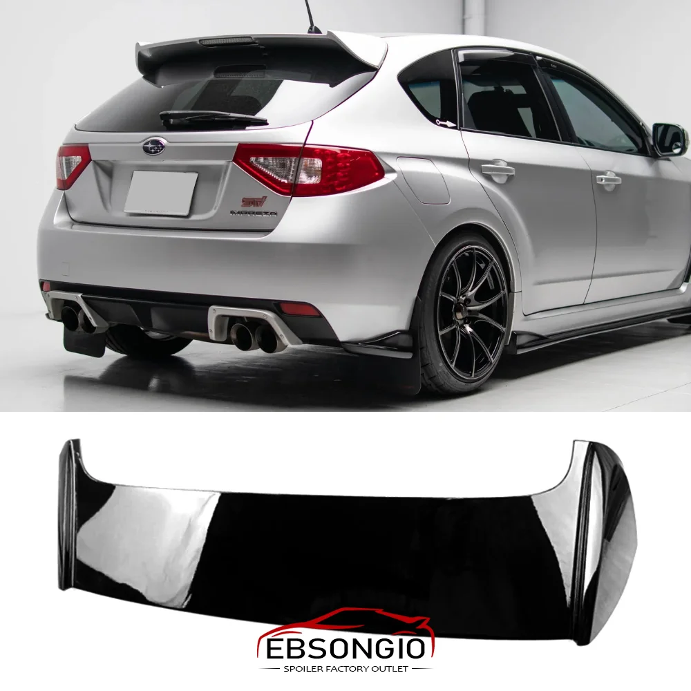 08-11 Passend für SUBARU Impreza WRX STI Schrägheck OE Heckklappe Dachspoiler Lackiert Schwarz Weiß Rallye-Blau Spoiler Auto-Styling