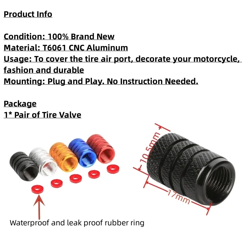 Moto Valvola Della Gomma Della Gomma Tappi Stelo Copertura Antipolvere Per Qjmotor Srt Srk Srv 250 300 550 650 800 S Qj 500S 300S Accessori