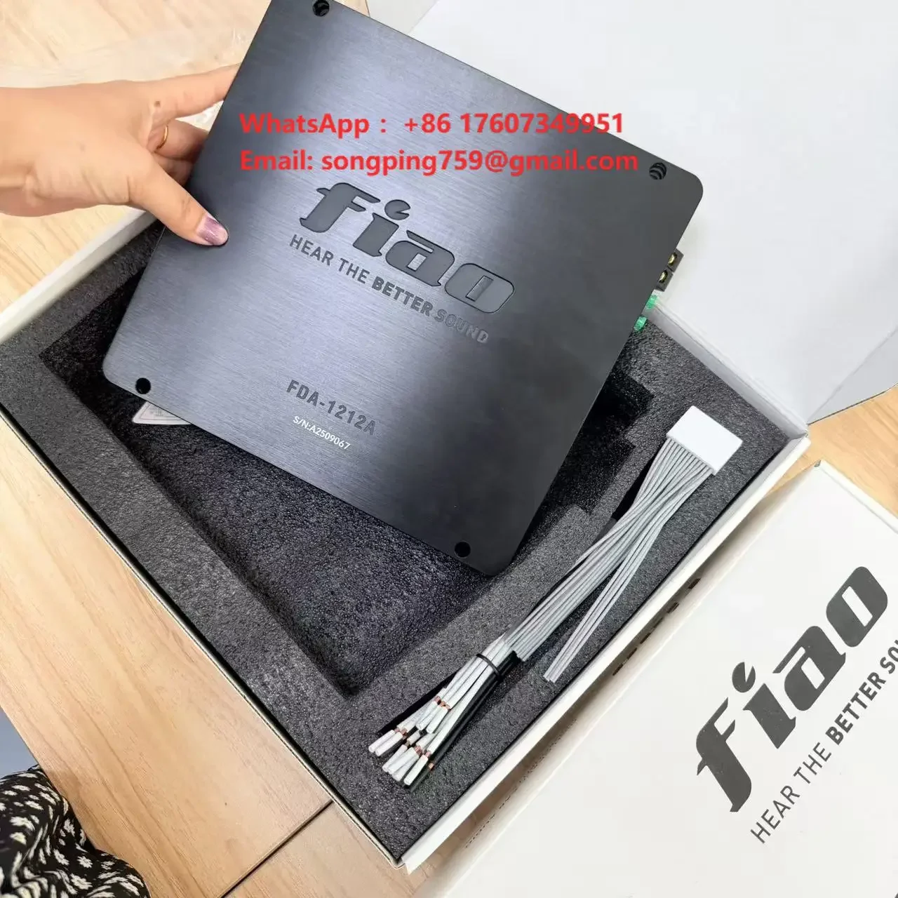 Hi-Fi 4-Channel DSP Amplifier Car Class D High Power Audio Processor with 31-Band EQ App Tuning Lossless Sound Type a