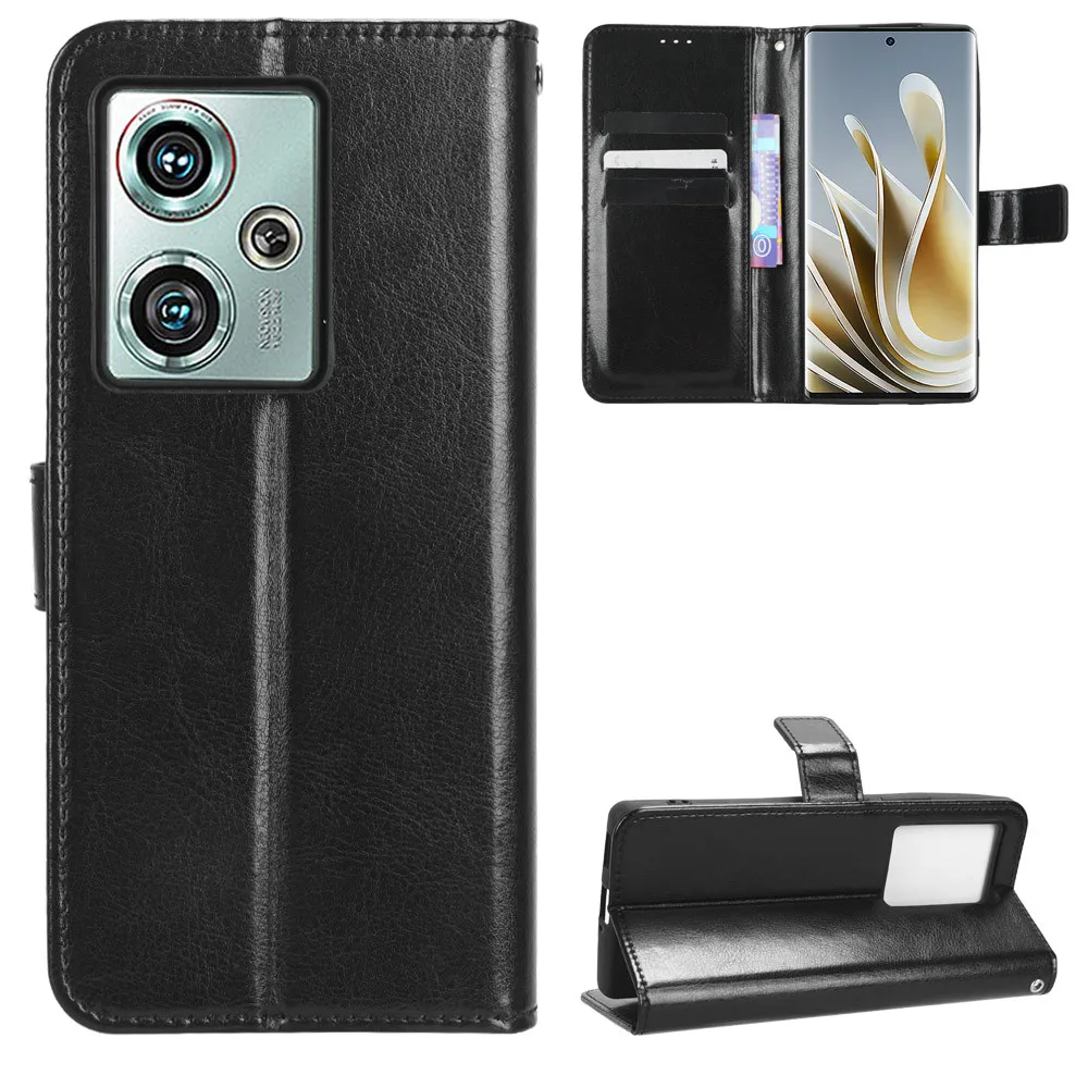 For ZTE Nubia Z50 Case Luxury Flip PU Leather Wallet Lanyard Stand Protective Case For Nubia Z50 Z 50 NubiaZ50 Phone Bag