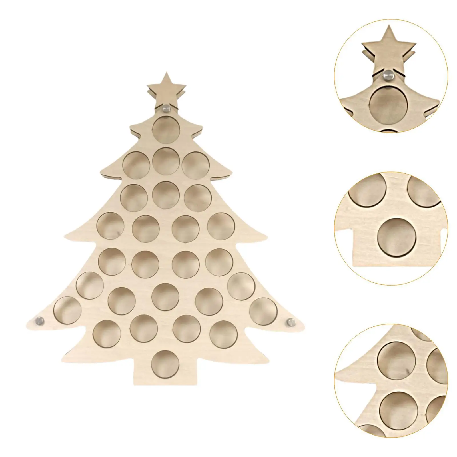 Golf Ball Display Case Showcase Organizer Holds 27 Balls Christmas Tree Ornament