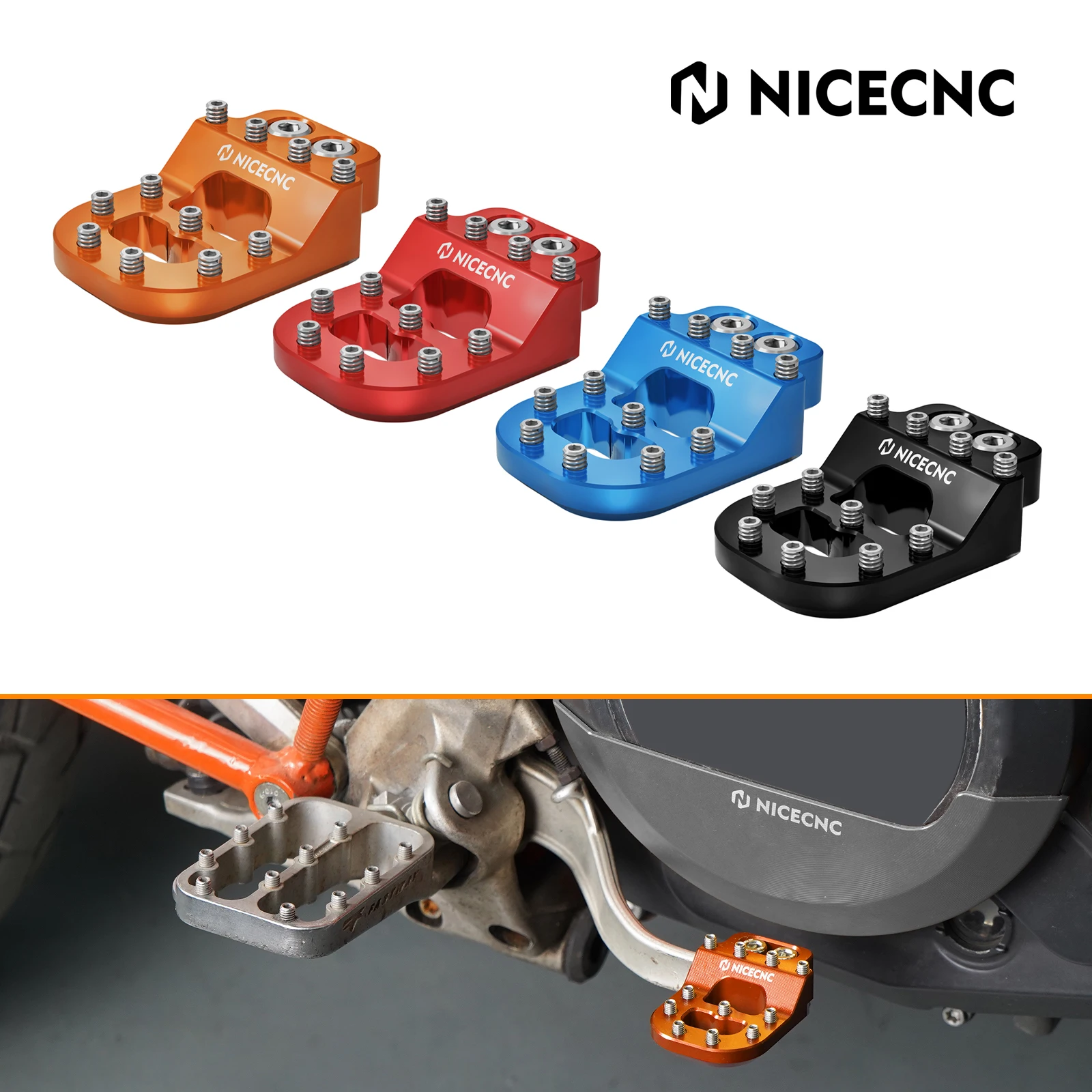Stepped Brake Pedal Tip for KTM 690 Enduro R 690 SMCR 390 790 890 1290 Super Adventure/R/S/T Husqvarna 701 Enduro 701 Supermoto