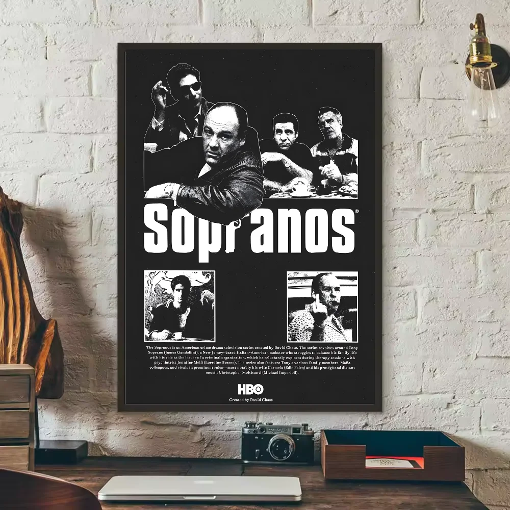 ملصق فيلم The Sopranos Family ديكور المنزل HD جدار لزج مقاوم للماء غرفة المعيشة المنزلي غرفة نوم زخارف للحانات