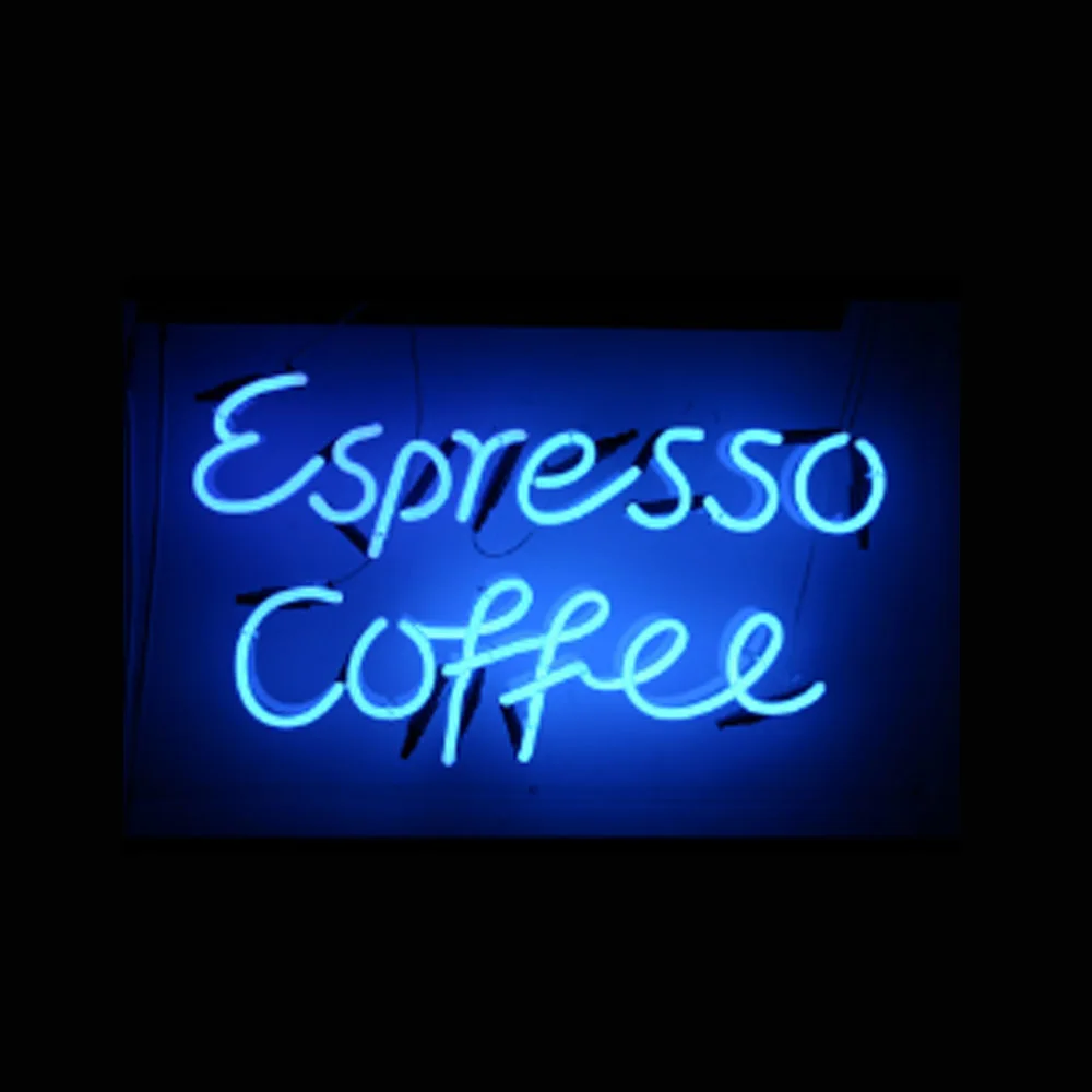 

Espresso Coffee Sign Neon Custom Handmade Real Glass Tube Cafe Bar KTV Store Motel Advertise Decoration Display Light 17"X10"