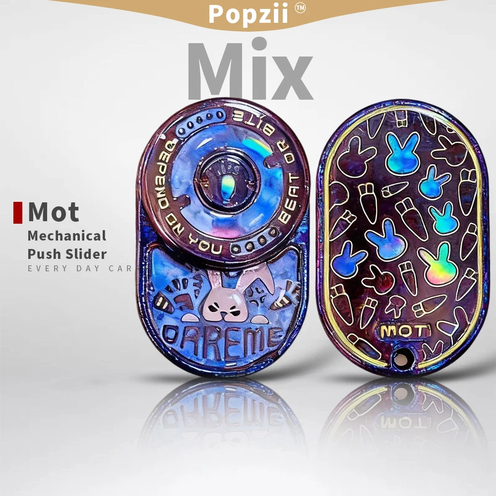 

MOTCoating MIX EDC Специальные материалы Zircuti Timascus Mokume вращается влево и вправо 360° ° Непоседающие игрушки