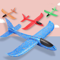 48CM Big Foam Plane Glider Hand Throw Airplane Light Inertial EPP Bubble Planes Kids Outdoor Toys for Children Boys Gifts