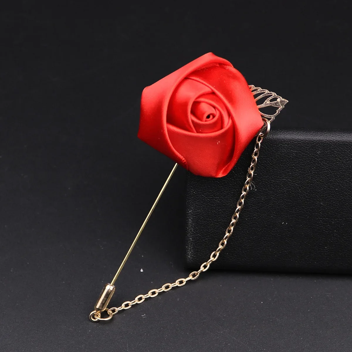 Boutonniere para novio, alfileres de flores rosas de seda para boda, ojal para padrino de boda, accesorios para matrimonio, Broche Mariage