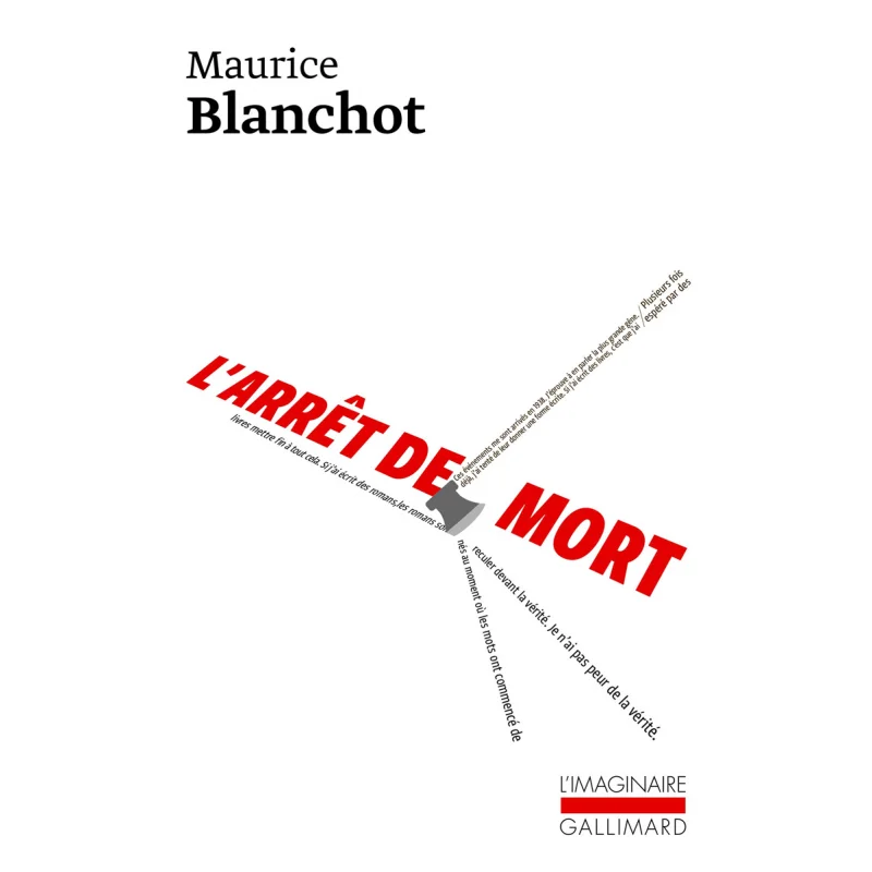 

Arrest Of Death Maurice Blanchot Gallimard 9782070296996 Book