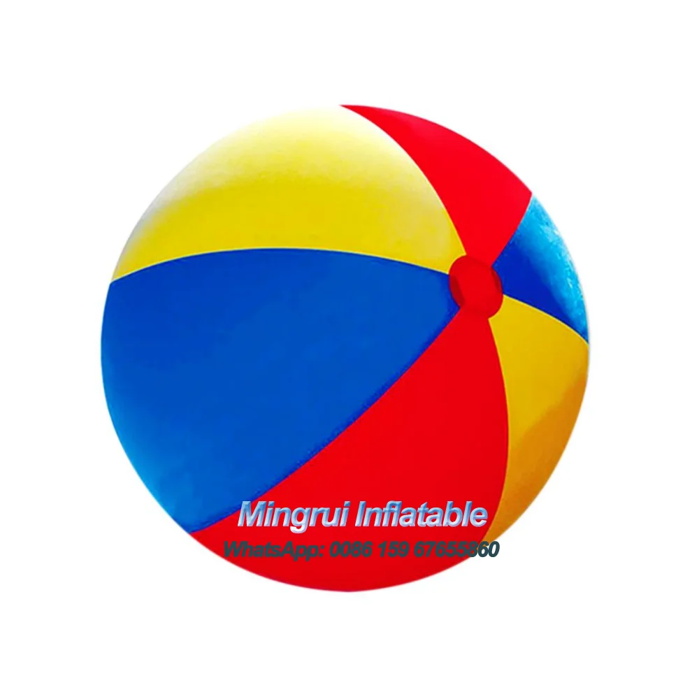 Beliebter riesiger aufblasbarer Wasserball, 3-farbiger Meeresschwimmbecken, Wasserspielballons für Playbeach-Spiele