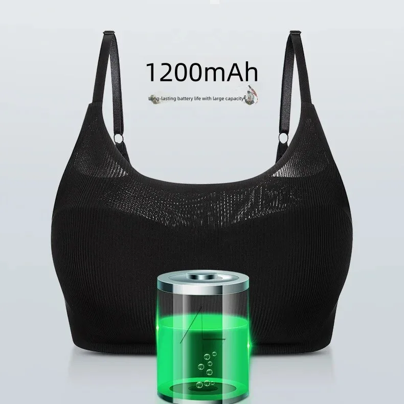 

Wearable Breast Massager – Hot Compress & Vibration, Machine Washable Bra