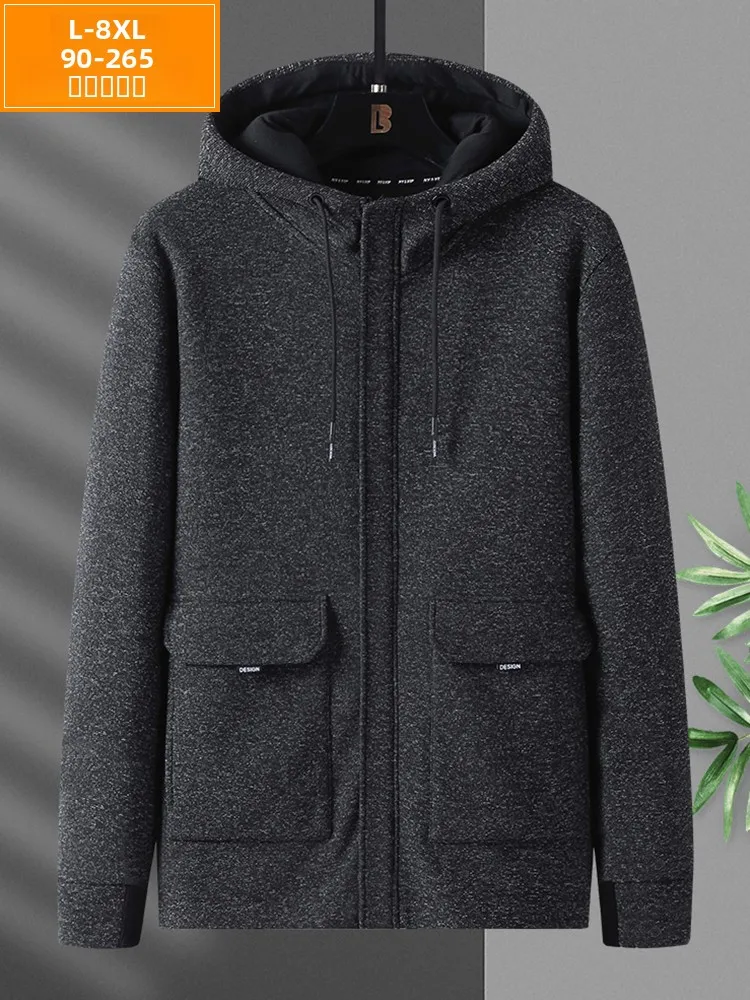 

Мужская спортивная толстовка-кардиган оверсайз, повседневная, свободного кроя, весна-осень, верхняя одежда, смесь полиэстера и спандекса, молодежный тренд