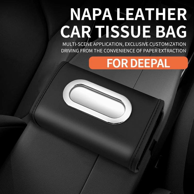 For Changan Deepal L07 S07 S05 G318 S09 Multi-position Mounting Easy One-hand Access Car Hanging Tissue Box Interior Accessories