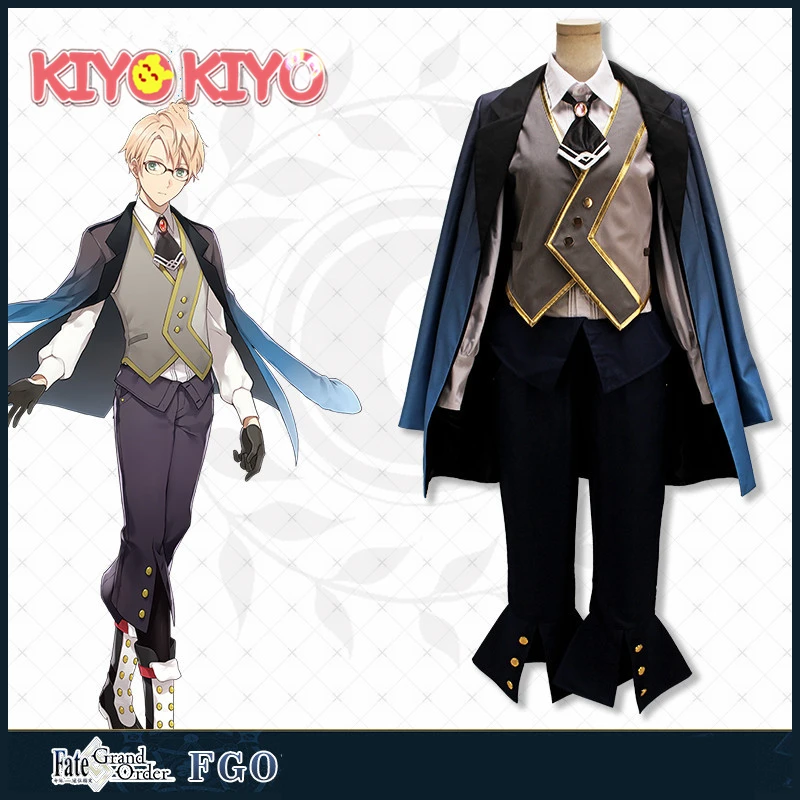 KIYO-KIYO FGO Fate/Grand Order Henry Jekyll & Hyde Cosplay Costume Henry Jekyll Uniform Set Men Halloween Costumes