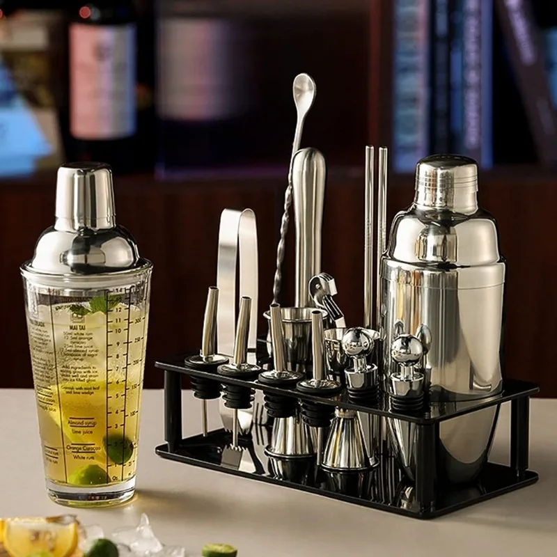 1pc Shaker Cup Handmade Lemon Tea Special Cup Three-stage Stainless Steel Cocktail Shaker Pot Shaker