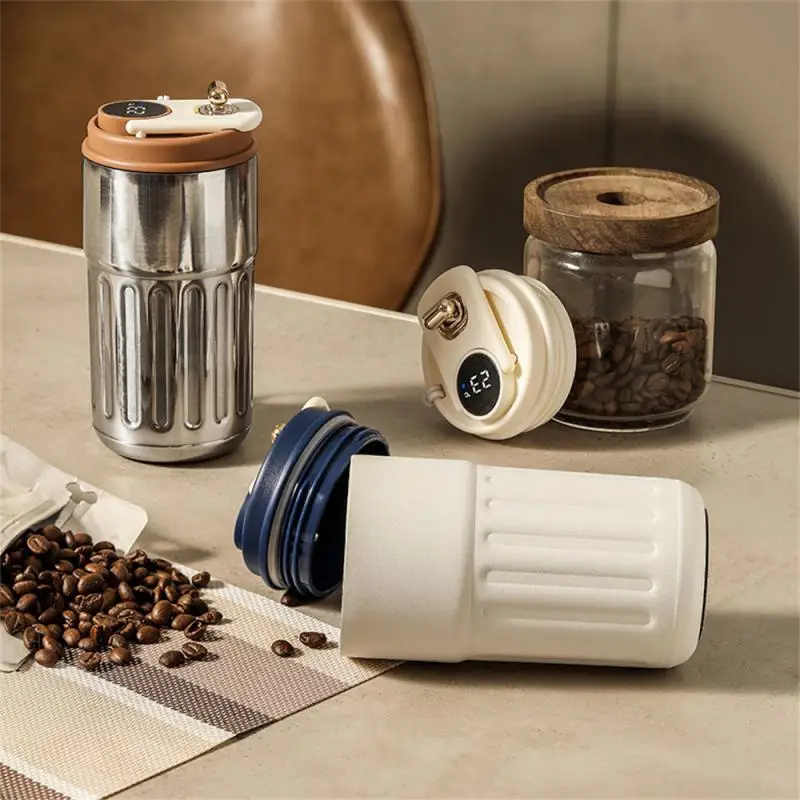 450ml Smart Thermos Bottle LED Temperature Display Coffee Cup 316 Stainless Steel Tumbler Mug Portable Vacuum Flasks Thermoses