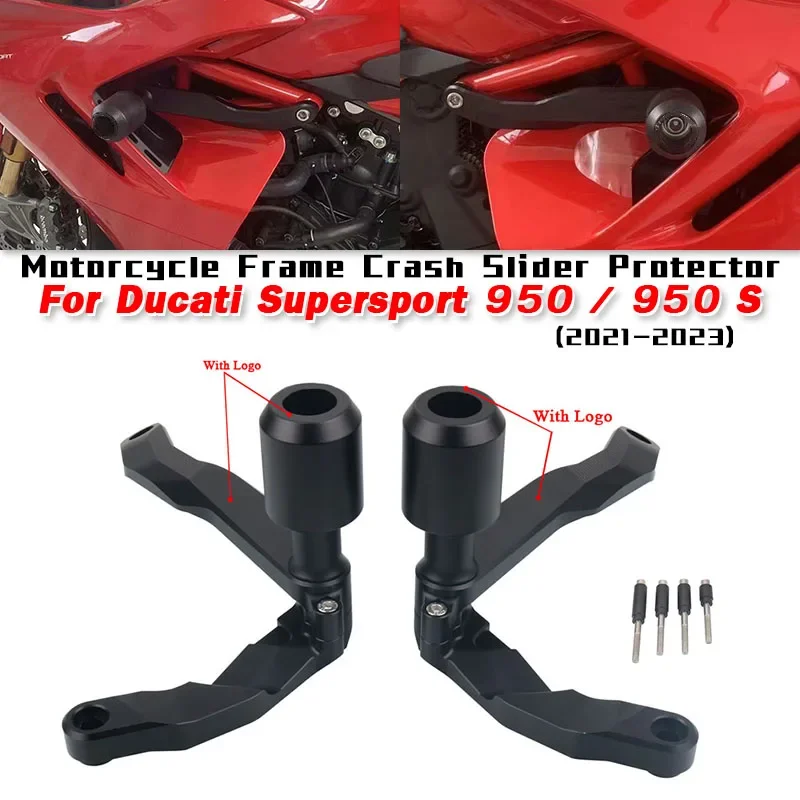 For Ducati SuperSport 950 950S  2021-2023 Motorcycle Frame Crash Slider Protector Pads Motorcycle Engine Anti-falling Protection