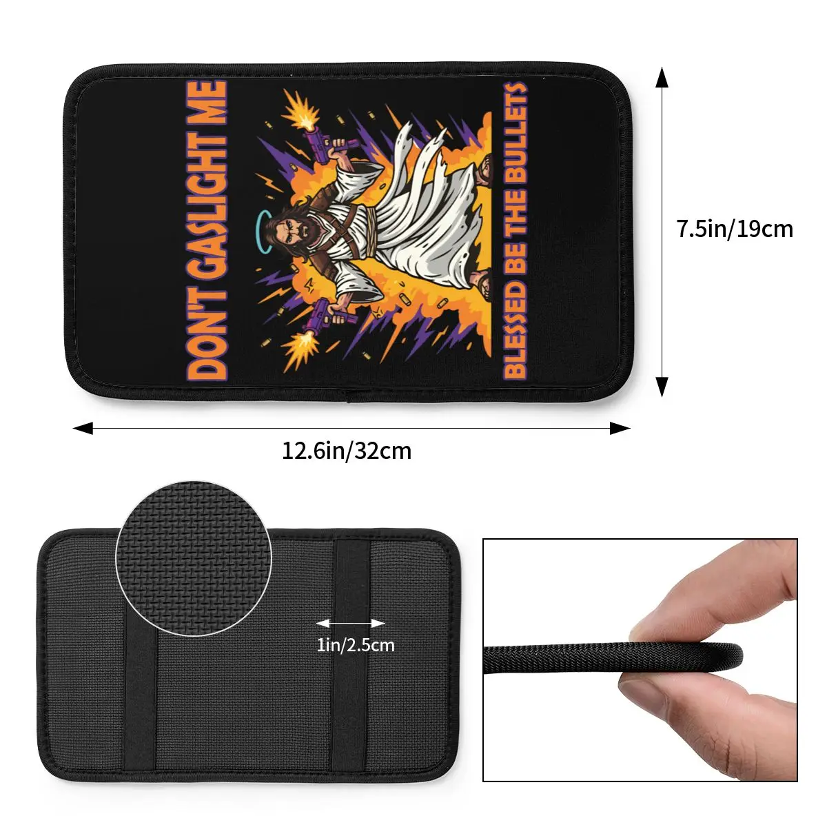 Car Armrest Cover Mat Dungeon Crawler Carl Center Console Protective Cushion Pad Automobiles Armrest Pad Car Decor Accessories