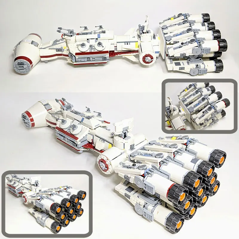 1792PCS The Tantive IV Rebel Blockade Runner Model MOC Building Blocks Bricks Fit 1431 Gift Toys Kids Gift Children Space Wars