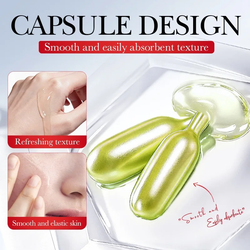 90Capsules/1Pcs Vitamin C Essence Capsule Moisturizing And Nourishing, Quickly Absorb, Refreshing And Non Greasy
